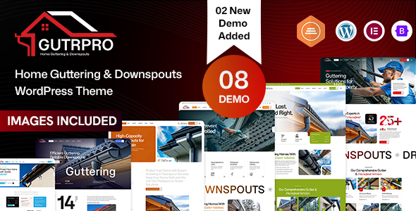 GutrPro – Home Guttering & Downspouts Services WordPress Theme