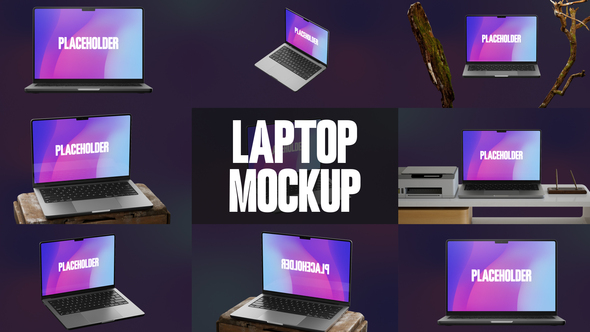3D Laptop Mockup