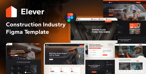 Elever - Construction Figma Template