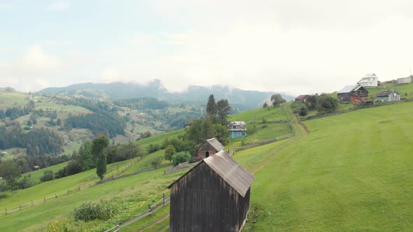 View on the Picturesque Alpine Village
