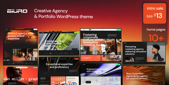 Biuro | Creative Agency & Portfolio WordPress Theme