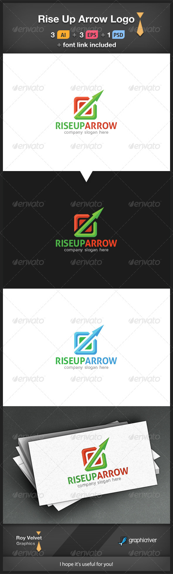 Rise Up Arrow Logo