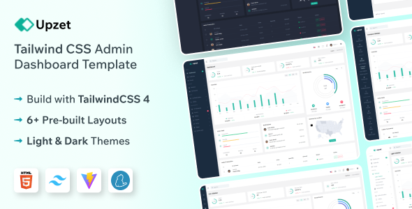 Upzet - Tailwind CSS Admin & Dashboard Template