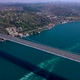 Aerial View of FSM ( Fatih Sultan Mehmet ) Bridge, Bosphorus and buildings  - VideoHive Item for Sale