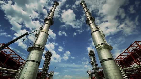 Time Lapse at the gas refinery