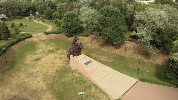 Babi Yar. Aerial - The Place of Mass Murder of Jews During the Second World War. Holocaust. Kyiv