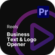 Reels - Business Text & Logo Opener - VideoHive Item for Sale