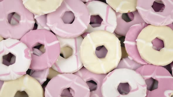 Iced Ring Cookies Rotating