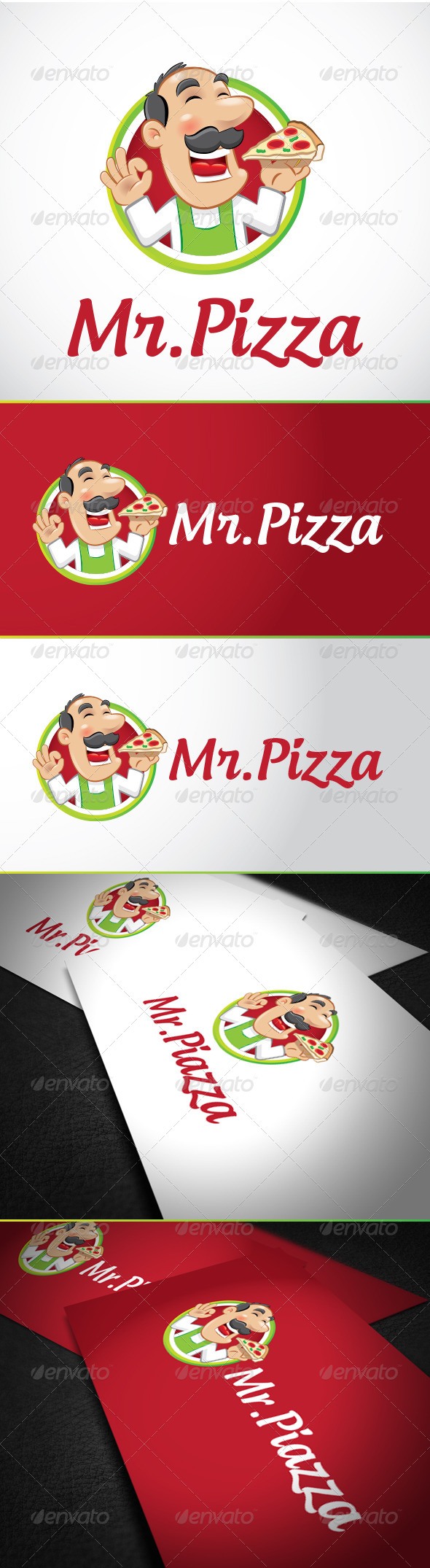 Mr Pizza Logo Template