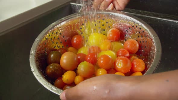 Washing Tomatoes Slow Motion