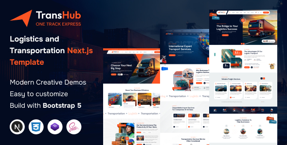 TransHub - Transport & Logistics React Next.js Template