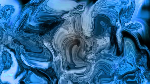 Abstract Blue Color Smock Liquid Animation Background Motion