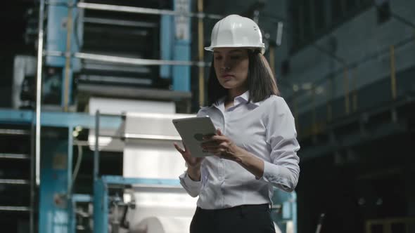 Female Engineer with Tablet