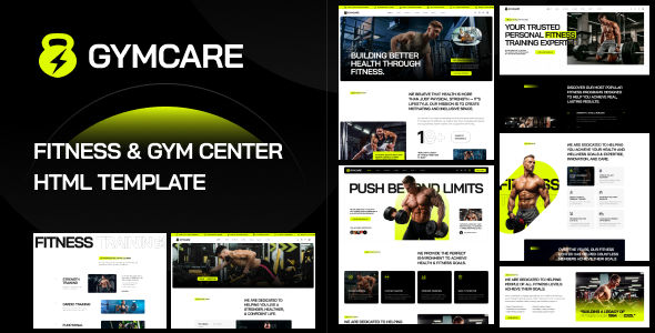 Gymcare | Fitness & Gym Center HTML5 Template
