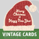 5 Vintage Christmas Cards/Backgrounds - GraphicRiver Item for Sale