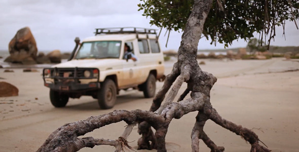 4x4 Driving on a Beach