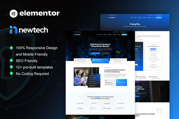 NewTech - IT Services Company Elementor Pro Template Kit