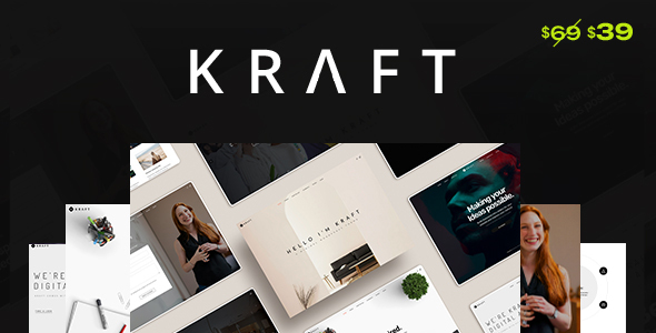 Kraft - Minimalist Agency & Portfolio WordPress Theme