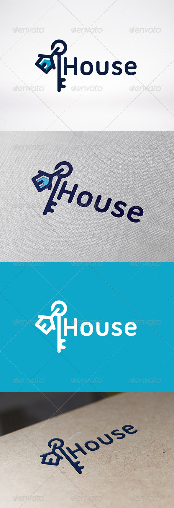 House Key Logo Template