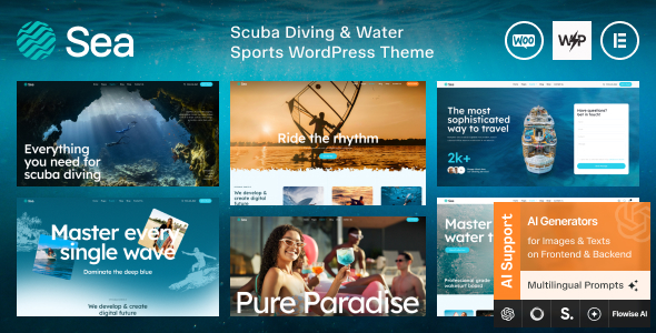 Sea - Scuba Diving & Water Sports WordPress Theme
