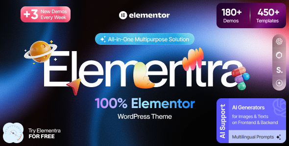Elementra - 100% Elementor WordPress Theme