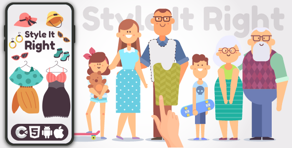 Style It Right - HTML5 Game, Construct 3