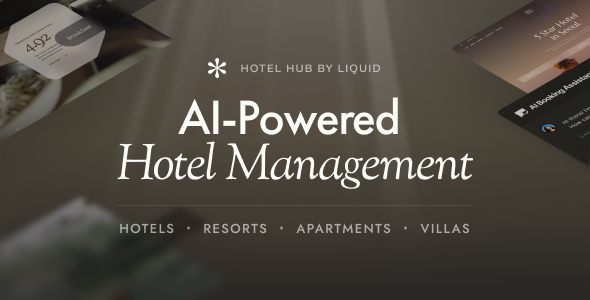 Hotel Hub - AI-Powered Booking and Management WordPress Theme
