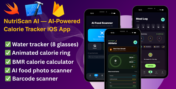NutriScan AI — AI-Powered Calorie Tracker iOS App - IOS Swift