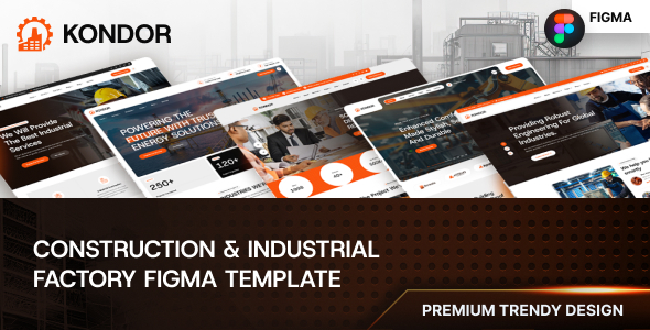 Kondor - Construction & Industrial Figma Template