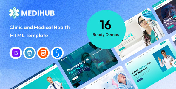 MediHub – Medical & Health HTML Template for Clinics & Doctors