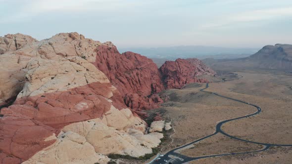 4K Aerial Of Red Rocks