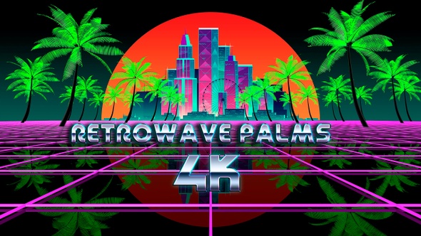 Retrowave Palms 4K alt