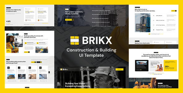 Brikx - Construction & Building Figma Template