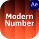 Modern Number Counter - VideoHive Item for Sale