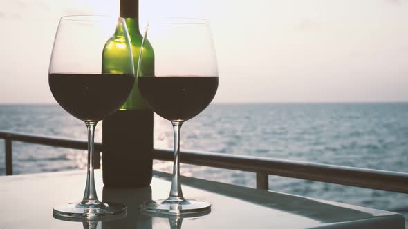 Romantic Luxury Evening on Cruise Yacht with Winery Setting