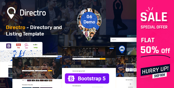 Directro - Directory and Listing HTML5 Template