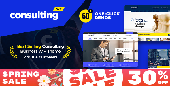 Consulting - Business, Finance WordPress Theme
