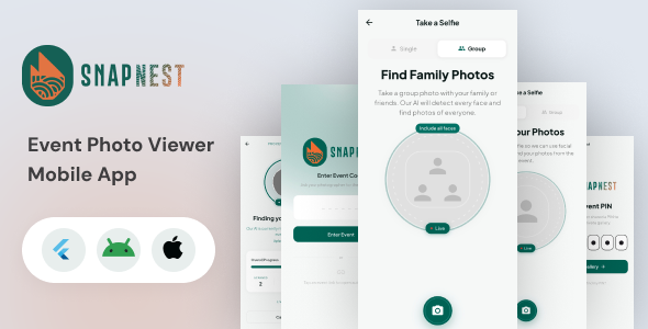 SnapNest – Event Photo Viewer Mobile App