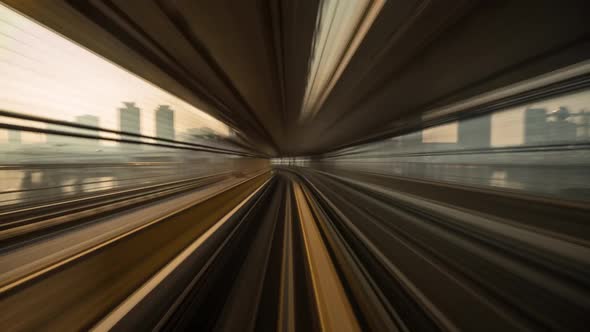 Train Ride Through Tokyo Time Lapse