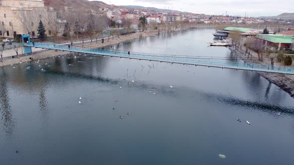 Avanos Bridge over Kizilirmak, Avanos Town, Turke