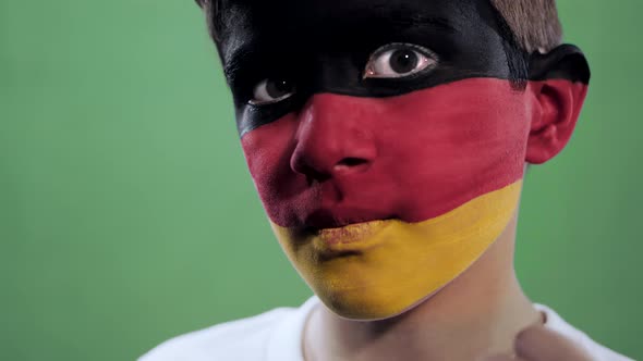 German fan celebrating goal