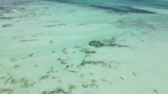 Zanzibar Tanzania  Kitesurfing Near the Shore