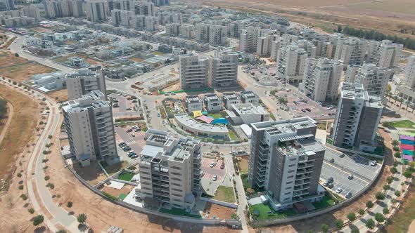 New Neighborhood From Above at Southern District City Netivot