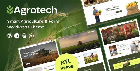 AgroTech - Agriculture & Organic Farm WordPress Theme