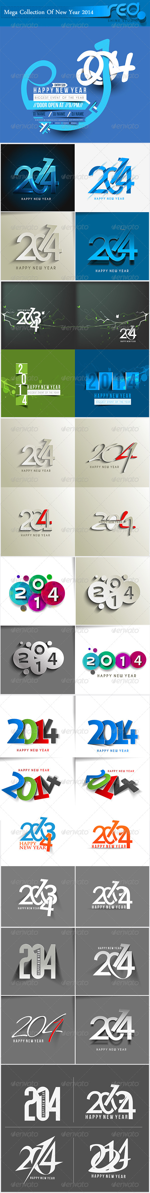 Happy New Year 2014 Background