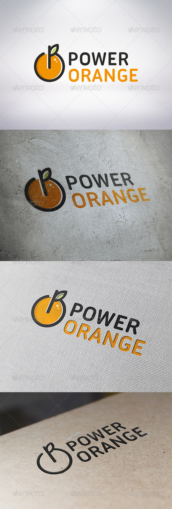 Power Orange Logo Template