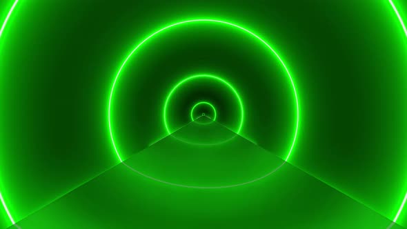 Flight Inside Tunnel, Neon Light Abstract Background (8)
