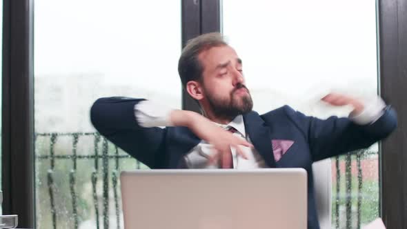 Close Up Shot of Happy Business Worker