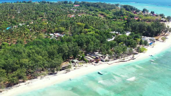 The Beautiful And Peaceful Island Of Indonesia With White Sand Beach For Tourism And Nature Seeing -