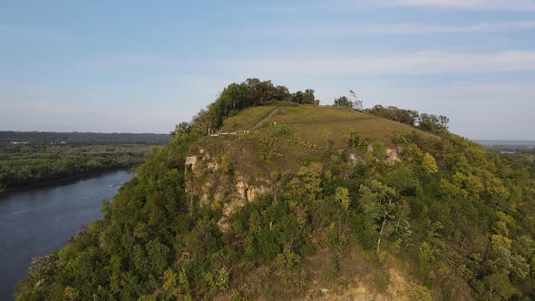 overlook in a mountain in Minnesota during summer time